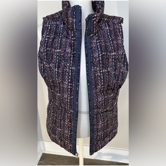 Lands End Down Puffer Vest Full Zip/pockets Womens Small 6/8 - Picture 2 of 8